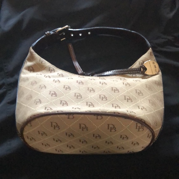 Dooney & Bourke Signature monogram DB shoulder bag - Picture 4 of 11